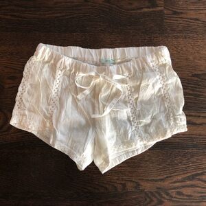 Kimchi Blue Ivory Textured Shorts